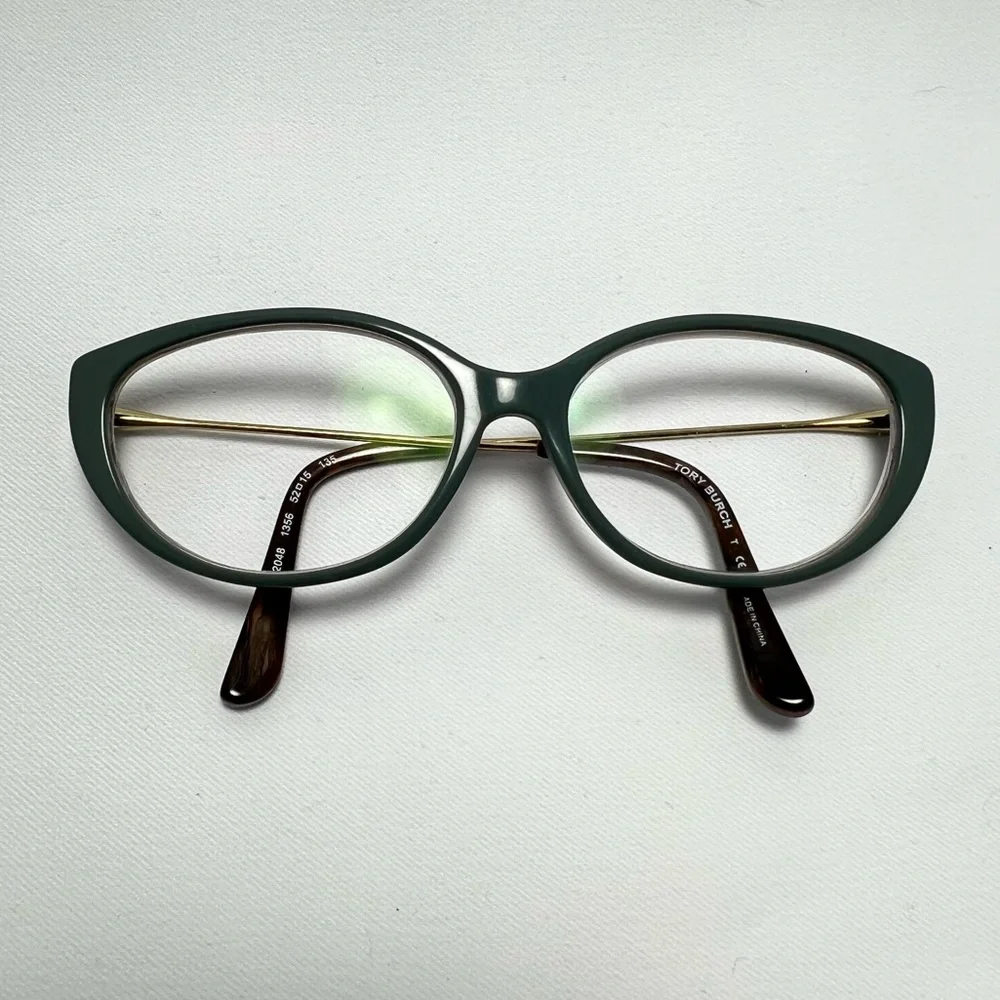 Tory Burch Teal Cateye Eyeglasses - Frames Only